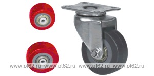 Колесо поворотное с площадкой Lema BF2-PU-38-35-6
