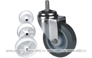 Колесо поворотное с болтом Lema EDS3-TPA-125-120-4