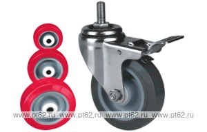 Колесо поворотное с болтом Lema EDS3-PU-100-100-B5