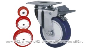 Колесо поворотное с площадкой Lema EG2-TPU-100-115-B6