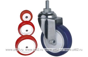 Колесо поворотное с болтом Lema EG3-TPU-125-120-6