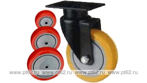Колесо поворотное с площадкой Lema EH2-TPU-100-130-7