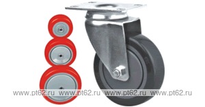 Колесо поворотное с площадкой Lema EI2-TPU-100-100-6
