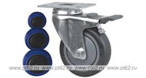 Колесо поворотное с площадкой Lema EI2-RUB-125-140-B7