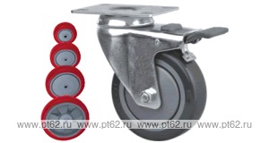 Колесо поворотное с площадкой Lema EI2-PU-150-110-B7