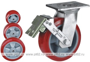 Колесо поворотное с площадкой Lema GC2-TPU-150-310-W6